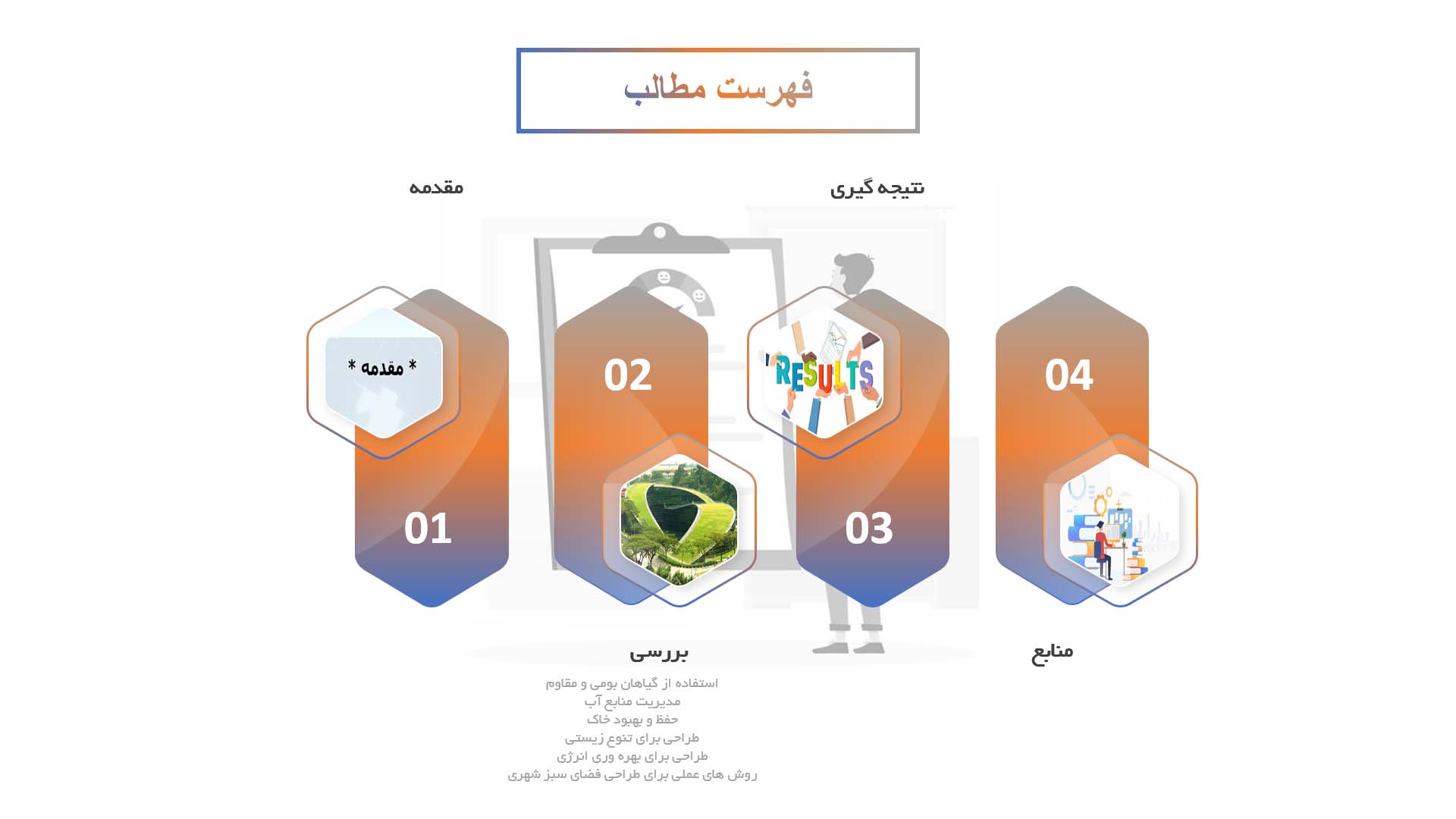 پاورپوینت در مورد طراحی پایدار فضای سبز شهر